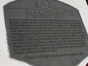Plaque regarding Pompey